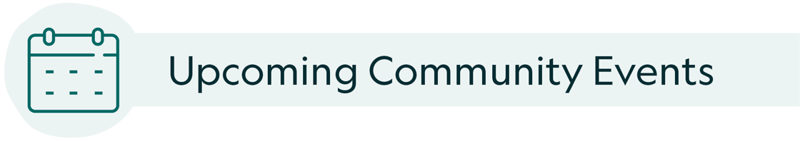 Upcoming community events